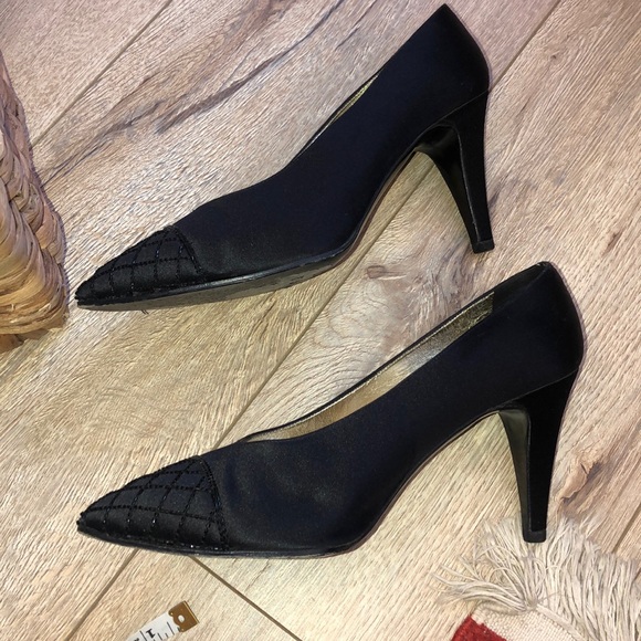 Chanel Black heels.